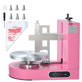 Cake Decorating Machine, Cake Cream Spreading Coating Smearing Machine, Low Noise Cake Frosting Machine, Turntable with Adjustable Scraper (Default: Default)